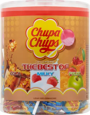 Obrázok produktu pre Chupa Chups Best of Lollipops ovocné krémové príchute 600g