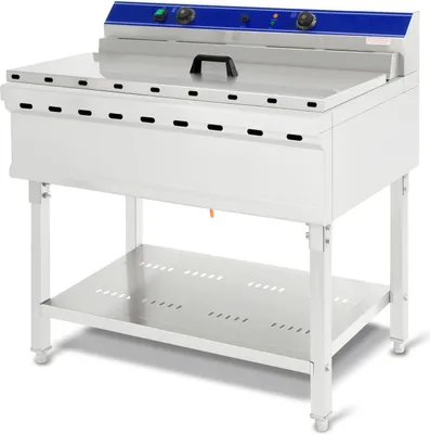 Image de Friteuse VERTES en acier inoxydable Capacité 76 litres, 50-200°C, 9000W, 380V, principe de la zone froide, Friteuse Gastro professionnelle avec support