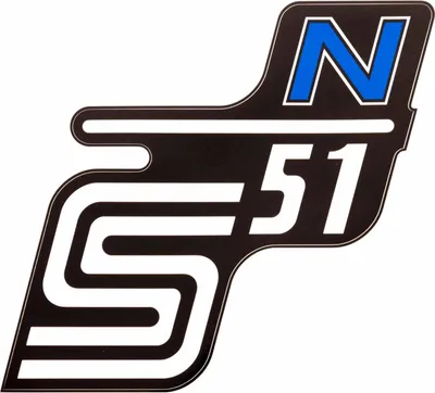 Produktbild von Klebefolie Seitendeckel "S51 N" - Blau