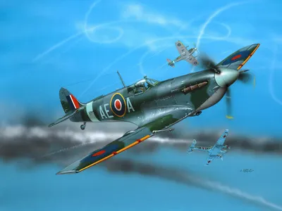 Produktbild von Revell Spitfire Mk.V, Starrflügelflugzeug-Modell, Montagesatz, 1:72, Supermarine Spitfire Mk.V, Kunststoff, Second World War