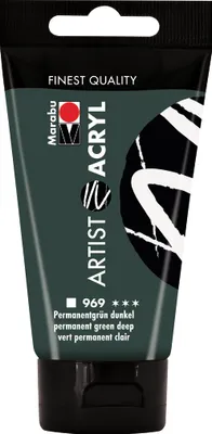 Produktbild von Marabu 12200002969, 75 ml, Grün, Röhre, Wasserfest