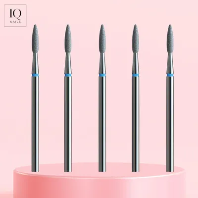 Produktbild von Set mit 5 Standard-Fräsern für die Nagelhaut – Lange, schmale Spitze