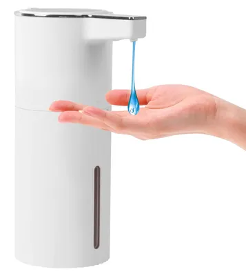 Image de Distributeur automatique de savon, distributeur de savon moussant sans contact, distributeur automatique de savon pour les mains avec capteur, distributeur à 4 niveaux pour salles de bains, cuisines et espaces publics (blanc)