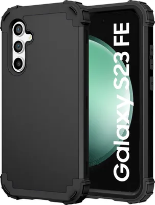 Image de Etui pour Samsung Galaxy S23 FE Hybrid 3in1 PC et TPU antichoc, étui durable noir