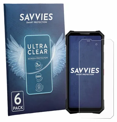 Produktbild von 6x Für Doogee V50 Pro Schutzfolie Savvies Displayschutz Display Schutz Folie Klar Transparent