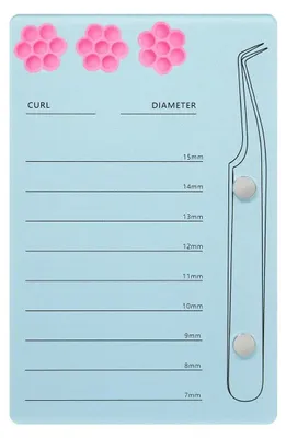 Obrázek produktu pro Držák na prodlužování řas, magnetický design, odolný akrylový materiál, A0022 1 kus modrý
