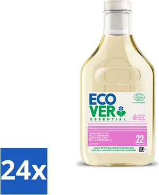 Produktbild von Ecover – Essential Flüssigwaschmittel – Wolle und Feinwäsche – 1 Liter – 22 Wäschen - Vorteilspack - 24 Stücke