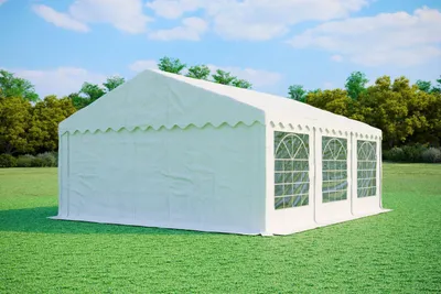 Produktbild von Partyzelt 5x6m PVC Standard Feuerfest - Weiß
