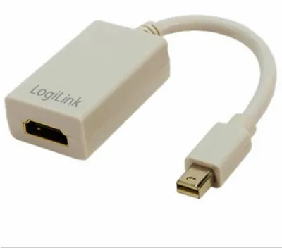 Produktbild von LogiLink CV0036A, Mini DisplayPort, HDMI A, Männlich/Weiblich, 0,1 m, Grau