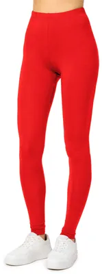 Image de Merry Style Femme Leggings longs en viscose MS10-143 (Rouge, L)