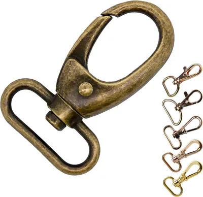 Produktbild von 1 Bolzen-Karabiner Karabinerhaken Größen Farbwahl - Gurtband Hundeleinen