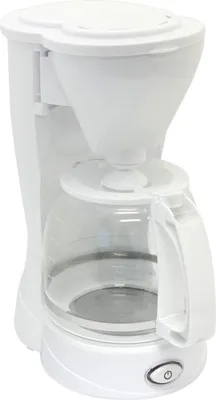 Produktbild von Kaffeemaschine 12 Tassen Filterkaffeemaschine Glas Kanne Kaffee Maschine 800W, Farbe:Weiss