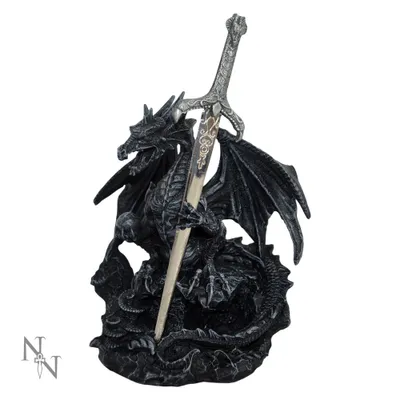 Produktbild von Nemesis Now Statue Unisex Oath Of the Dragon schwarz Standard
