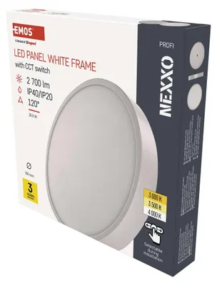 LED svítidlo NEXXO bílé, 30 cm, 28,5 W, teplá/neutrální bílá