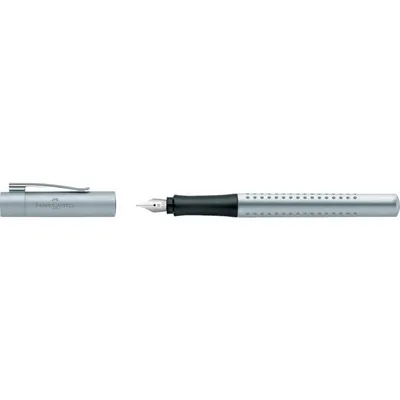 Produktbild von FABER-CASTELL Füllhalter GRIP 2011 silber Federbreite: M
