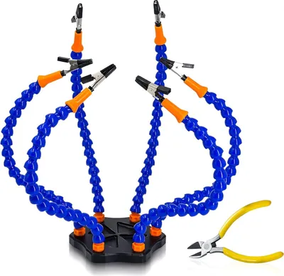 Image de Fstop Labs Kotto Troisième main Soudage Support de circuit imprimé Outil Six bras Aider les mains Artisanat