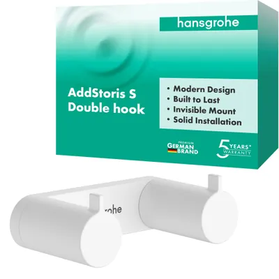 Image de hansgrohe AddStoris S crochet porte-serviette double, 41785700