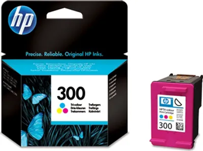 Produktbild von HP 300, cyan, magenta, Gelb, 165 Seiten, Tri-color, 20 - 80, -40 - 60 °C, 15 - 32 °C