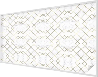 Produktbild von Buntglas Fensterfolie – 116x200 cm – Stained-Glass Design – blickdichte dekorative Sichtschutzfolie – selbstklebend, UV-Schutz – Geometrische Linien