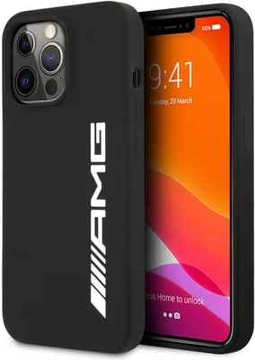 Immagine prodotto di Cover posteriore AMG - iPhone 13 Pro - Nero - Anturto - Minimalista