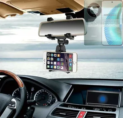 Produktbild von K-S-Trade Smartphone Halterung kompatibel mit Honor Magic6 Lite Rückspiegel Halterung schwarz Auto Halterung KFZ Halter