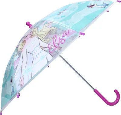 Immagine prodotto di Ombrello Disney Frozen II Ø 71 cm - Ombrello colorato per bambini con Elsa e Anna