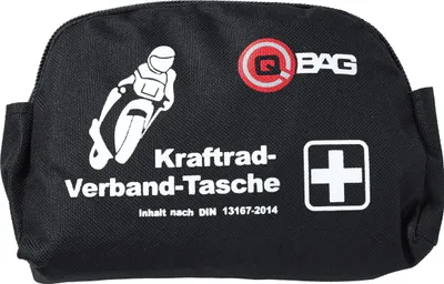 Produktbild von QBag Erste-Hilfe-Verbandtasche DIN 13167-2014 für Motorradfahrer