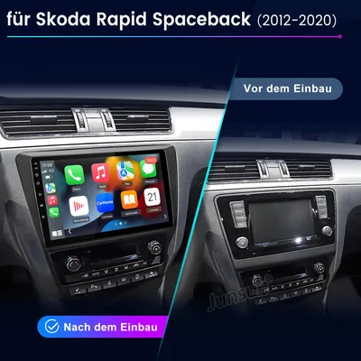 Immagine prodotto di 9" Carplay Autoradio Android 15 Per Skoda Rapid Spaceback 2012-2020 GPS NAVI WIFI BT DAB+ SWC USB 2+64GB