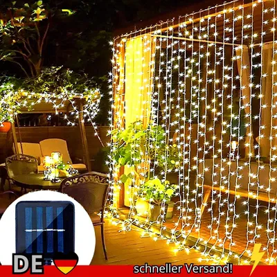 Produktbild von Solar Lichterkette LED Wasserdicht 120 LEDs Girlande Garten