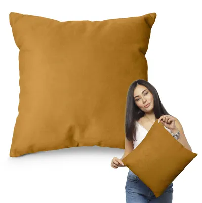 Immagine prodotto di Muralo CUSCINO DECORATIVO 50 cm x 50 cm Cuscino decorativo per divano Cuscino decorativo per letto Giallo