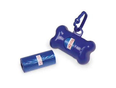 Produktbild von Nobby TidyUp Kotbeutelspender "BONE" incl. 2 Rollen á 15 Beutel blau