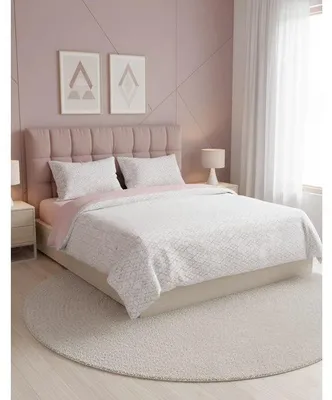 Immagine prodotto di Set di lenzuola per letto - 1 copripiumino 140 x 200 cm + 1 federa 60 x 60 cm - 100% cotone resistente - Rosa