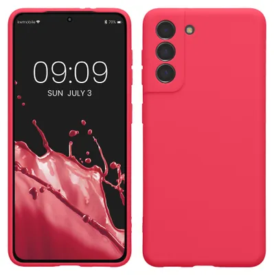 Produktbild von kwmobile Handyhülle für Samsung Galaxy S21 Hülle - weiches Handy Silikon Case - Schutzhülle Cover - Neon Pink