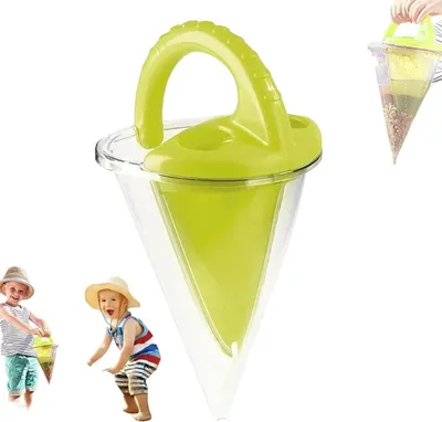 Produktbild von Beach Funnel Sandspielzeug, Sandburg Bau-Trichter für Kinder & Erwachsene, kreatives Strandspielzeug für Sand & Wasser, robustes Outdoor Sandform Werkzeug