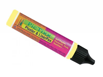 Image de KREUL 49820 KREUL Pluster & Liner Pen, 29 ml, jaune fluo