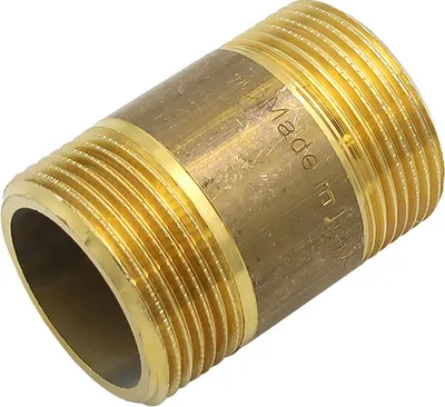 Produktbild von Messing Fitting Rohrdoppelnippel 1 1/4 Zoll x 60 mm DN32