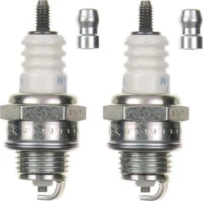 Zdjęcie produktu dla Zestaw świec zapłonowych NGK 2x BPMR6A z tłumieniem zakłóceń, odstęp między elektrodami 0,75 mm, wartość cieplna 6, 4114 / 5063 / 6726