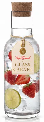 Produktbild von Glaskaraffe Wasserkaraffe Karaffe - 1,00 Liter - Glas - Spülmaschinenfest