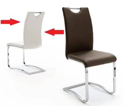 Produktbild von Swingstuhl Köln Weiß Kunstleder (4er Set)