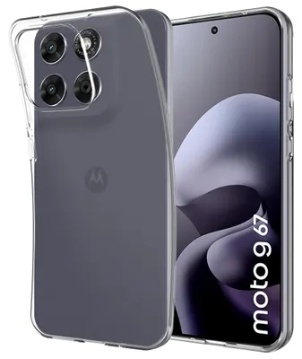 Image de Cazy Coque compatible avec Motorola Moto G67 / G77 / G87 Coque en Silicone – Coque Flexible – Transparent