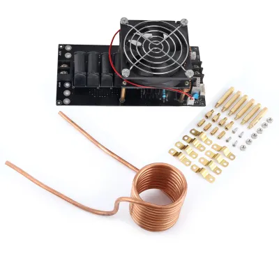 Zdjęcie produktu dla Moduł grzewczy indukcyjny DC 12–36 V, 20 A, 1000 W z regulacją napięcia zerowego (ZVS) i rurą miedzianą