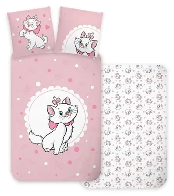 Zdjęcie produktu dla Zestaw pościeli Disney Aristocats 80 x 80 cm / 135 x 200 cm