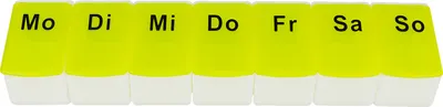 Produktbild von First Aid Only Tablettenbox, 7 Tage, grün