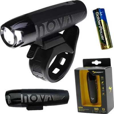 Obrázek produktu pro MOON NOVA 100 lm přední světlo na kolo na AA baterie