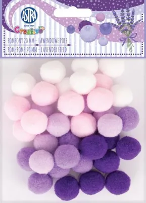 Produktbild von ASTRA 20 mm Pompoms - Lavendelfeld 335121022