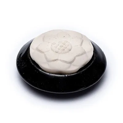 Image de Diffuseur de pierres aromatiques Lotus noir - paquet de 2 pièces - 7,5 cm