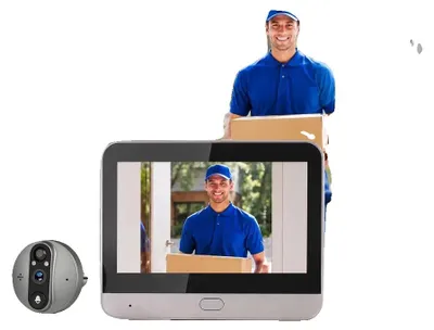 Produktbild von Gucklochkamera, 5MP Auflösung, WiFi-Konnektivität, Türklingel Kamera