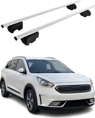 Obrázok produktu pre Priečne strešné nosiče pre Kia Niro 2017–2021, strieborné, ABE