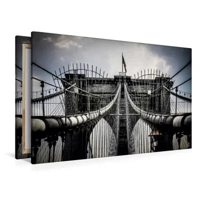 Produktbild von Calvendo Textil-Leinwand 120 cm x 80 cm quer Brooklyn Bridge - New York City, Pinkoss Photostorys Oliver; 7274956