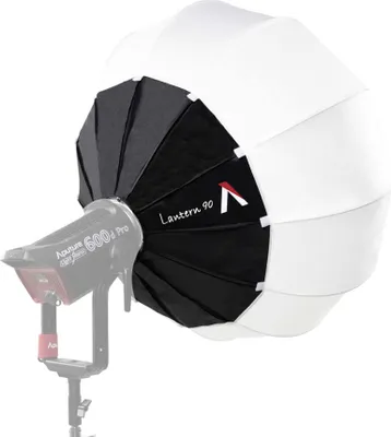Produktbild von Aputure Lantern 90, Schwarz, Weiß, 90 cm, Lantern 90 Spring Cage 1 Lantern 90 1-Stop Diffusion Cover 1 Lantern 90 Hook-and-Loop Skirt 1...